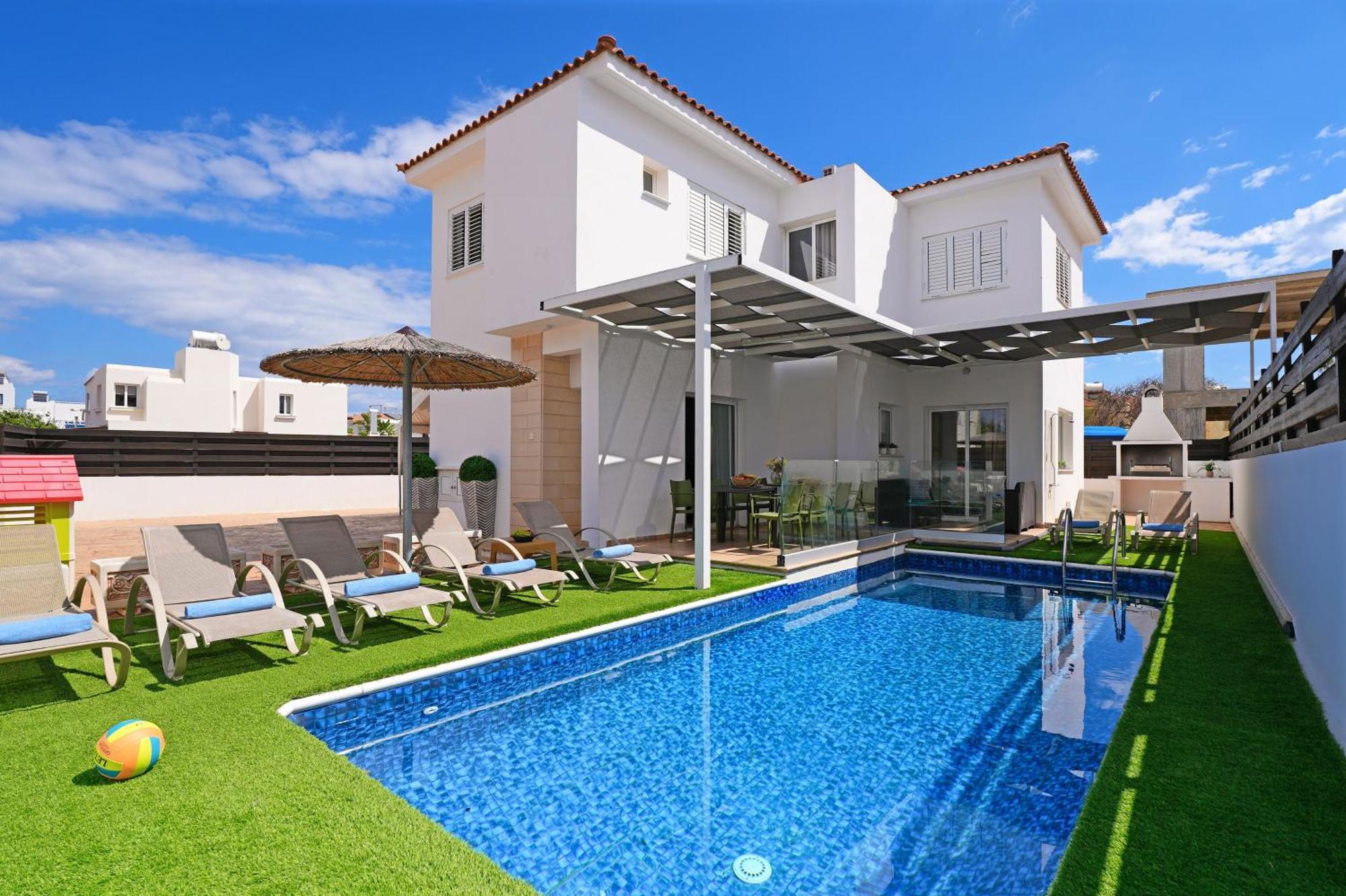 Villa White Star - 100M From Serena Beach Protaras Extérieur photo